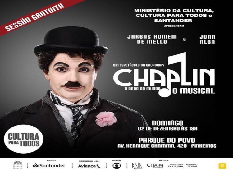 Chaplin O Musical sessão gratuita