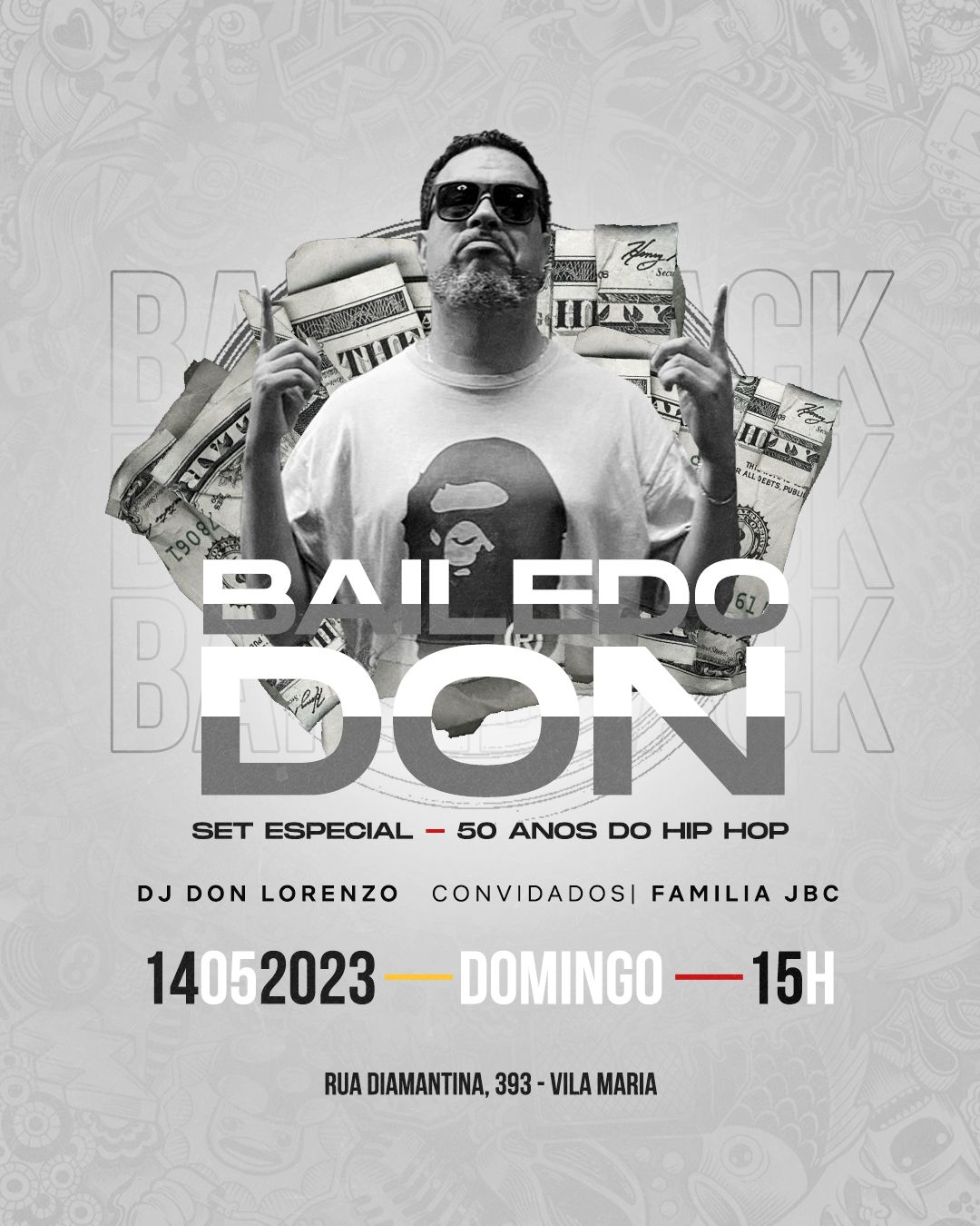 DJ Don Lorenzo promete um set de pedradas no Baile do Don que ocorre no domingo, 14 